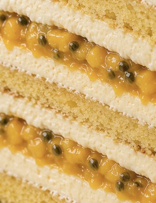 Inside the Pineapple Tropical cake